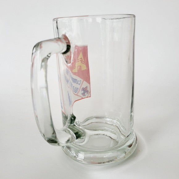 Vintage Boy Scout Glass Mug Camperall 1981 Old Fort Niagara - Picture 3 of 8